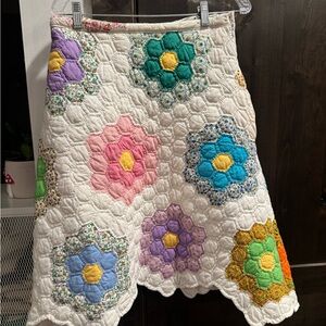 Handmade quilt skirt